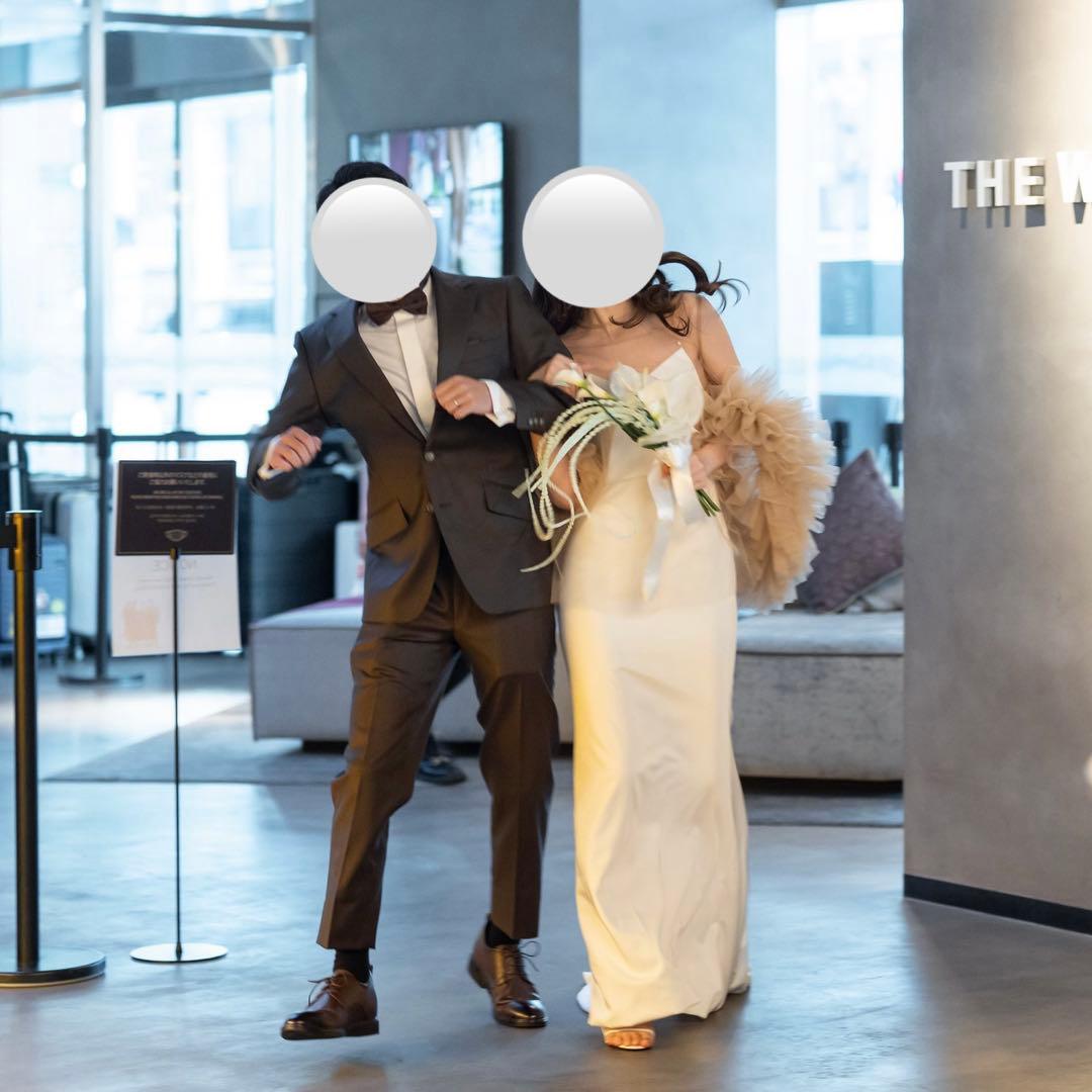 OqiOOipO/オチオドレス チュールトップス ベージュボレロ ドレスアレンジ