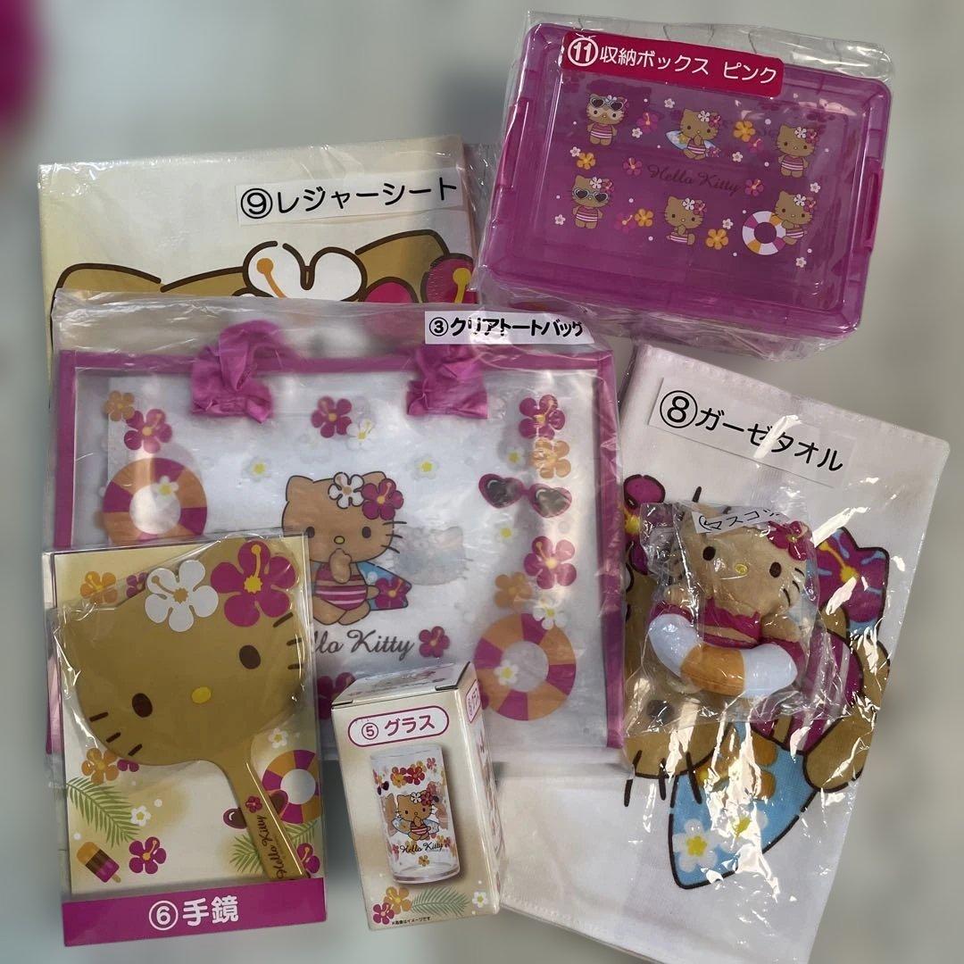 7点セット！日焼けハローキティ　一番くじ　ローソン　セット