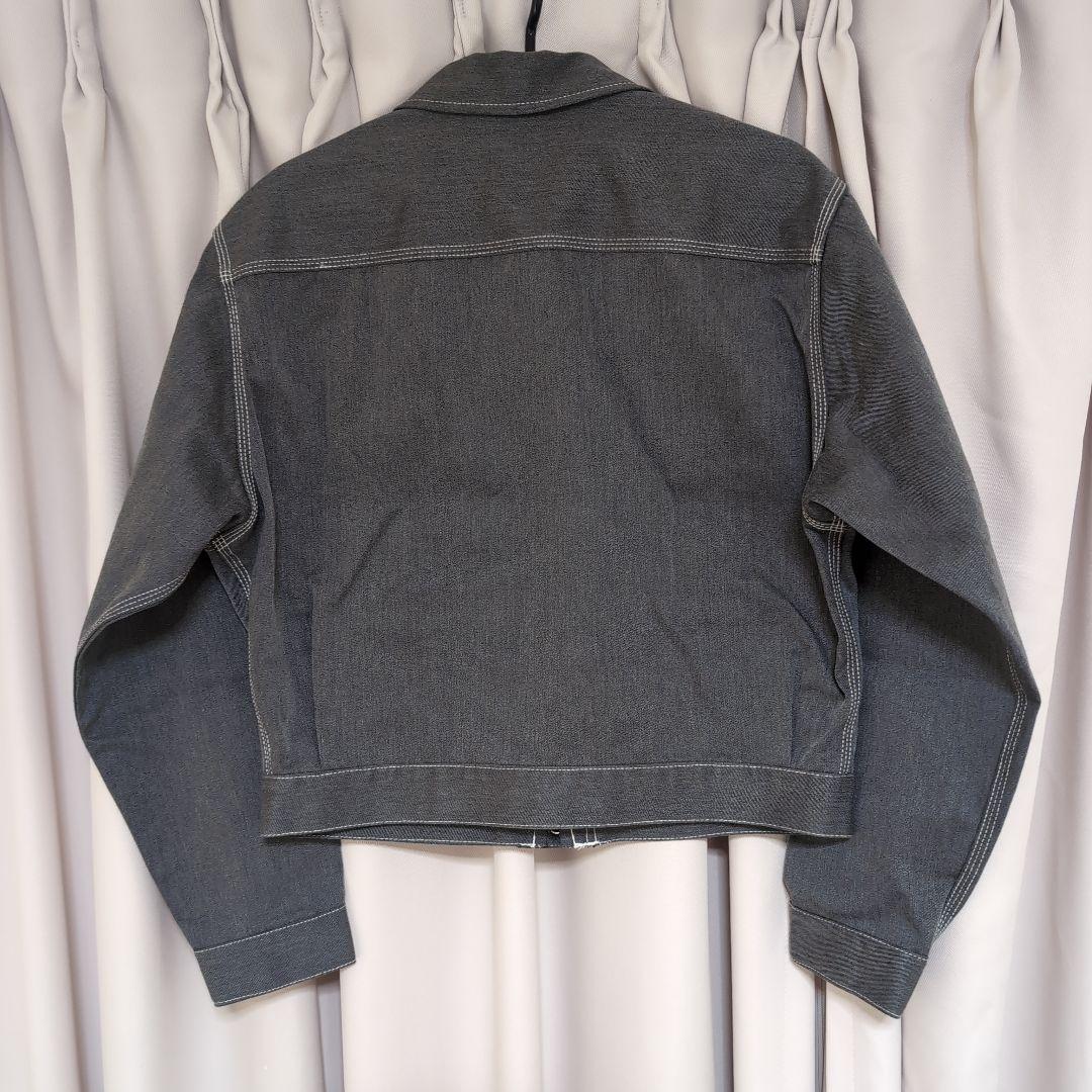 【美品】 ステューシー ディッキーズ コラボ ジャケット ロゴ グレー