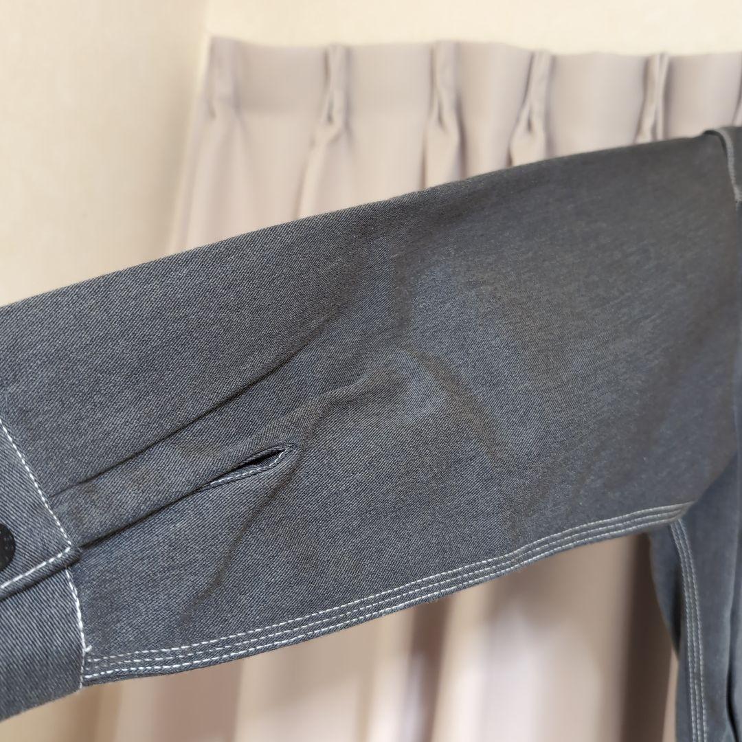 【美品】 ステューシー ディッキーズ コラボ ジャケット ロゴ グレー