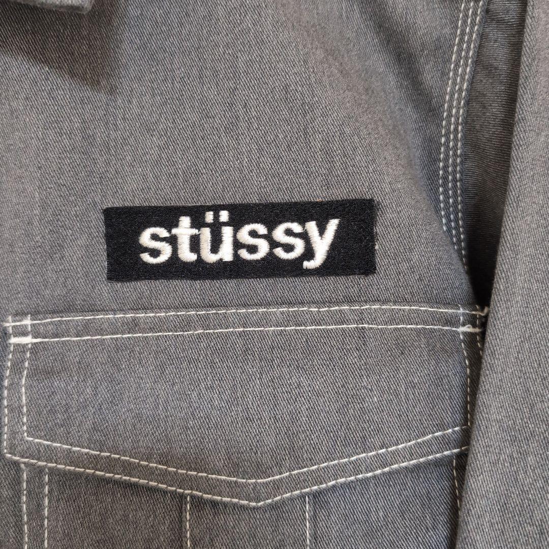 【美品】 ステューシー ディッキーズ コラボ ジャケット ロゴ グレー