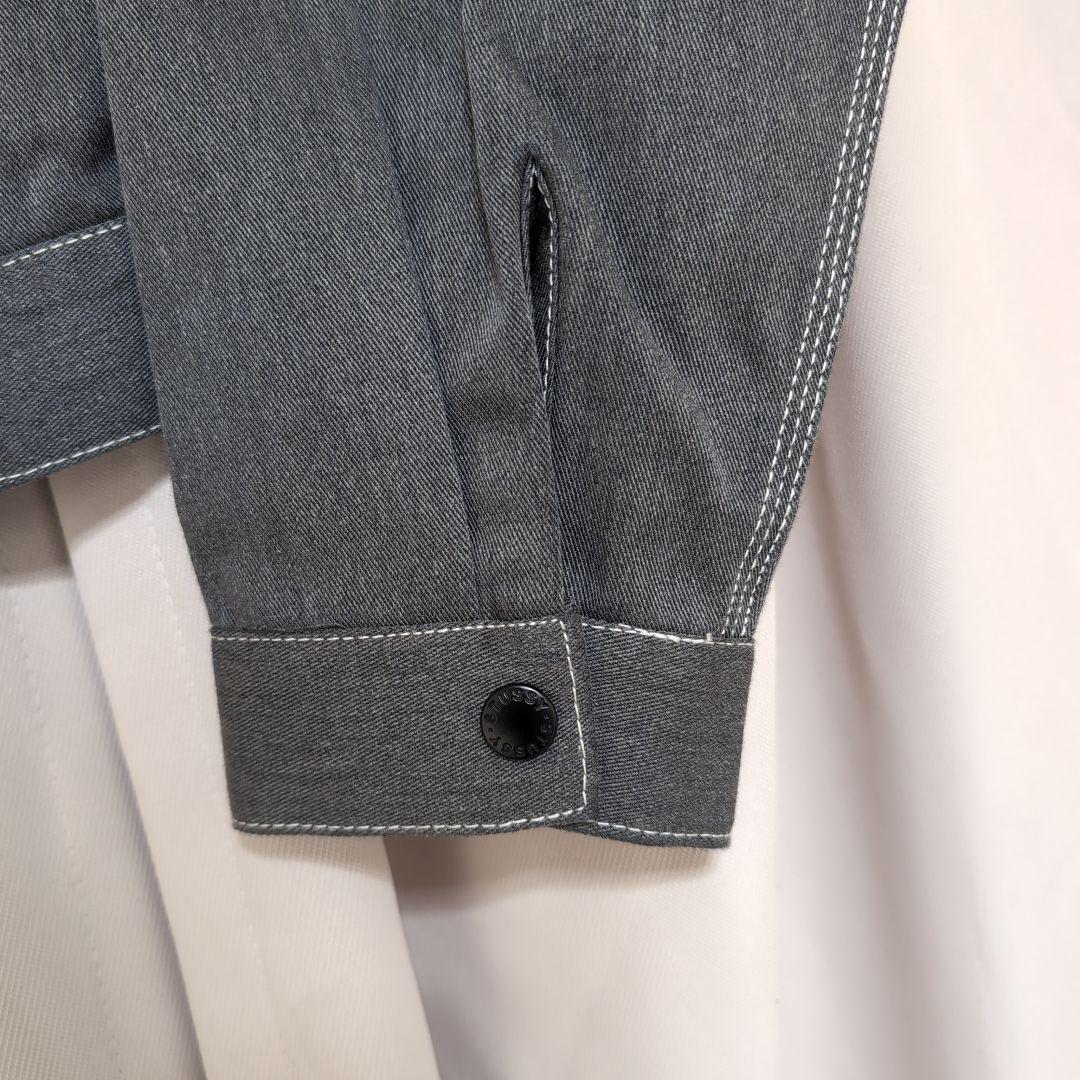 【美品】 ステューシー ディッキーズ コラボ ジャケット ロゴ グレー