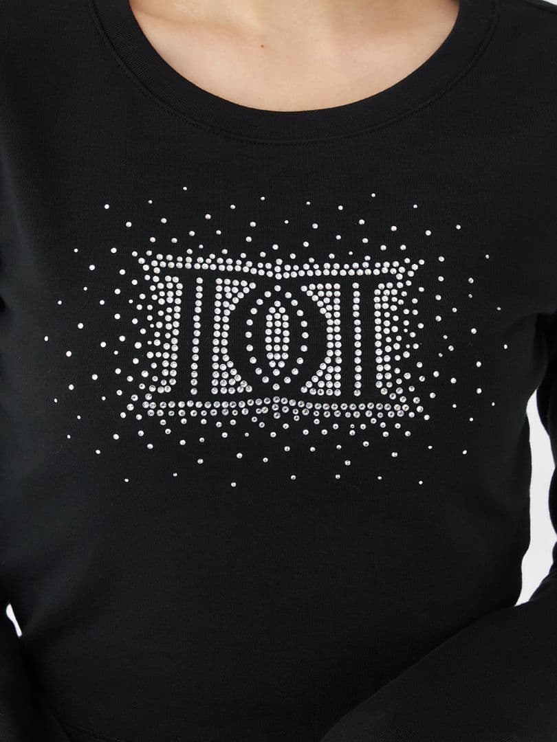 ダーリッチ Darich 　シャイニーDDロゴコンパクトロングTシャツ　ブラック