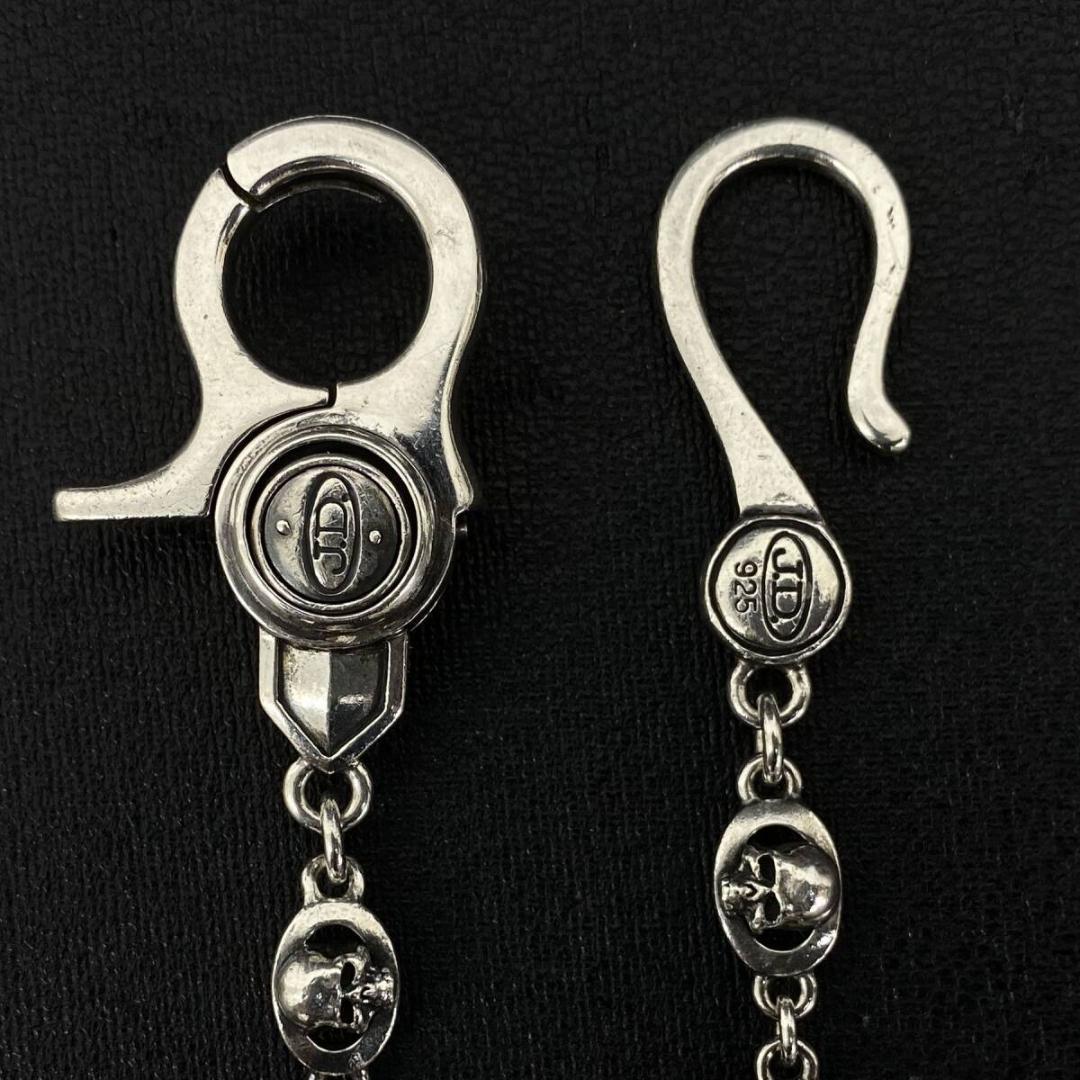 Justin Davis TOYWATCH シルバー スカル ウォレットチェーン