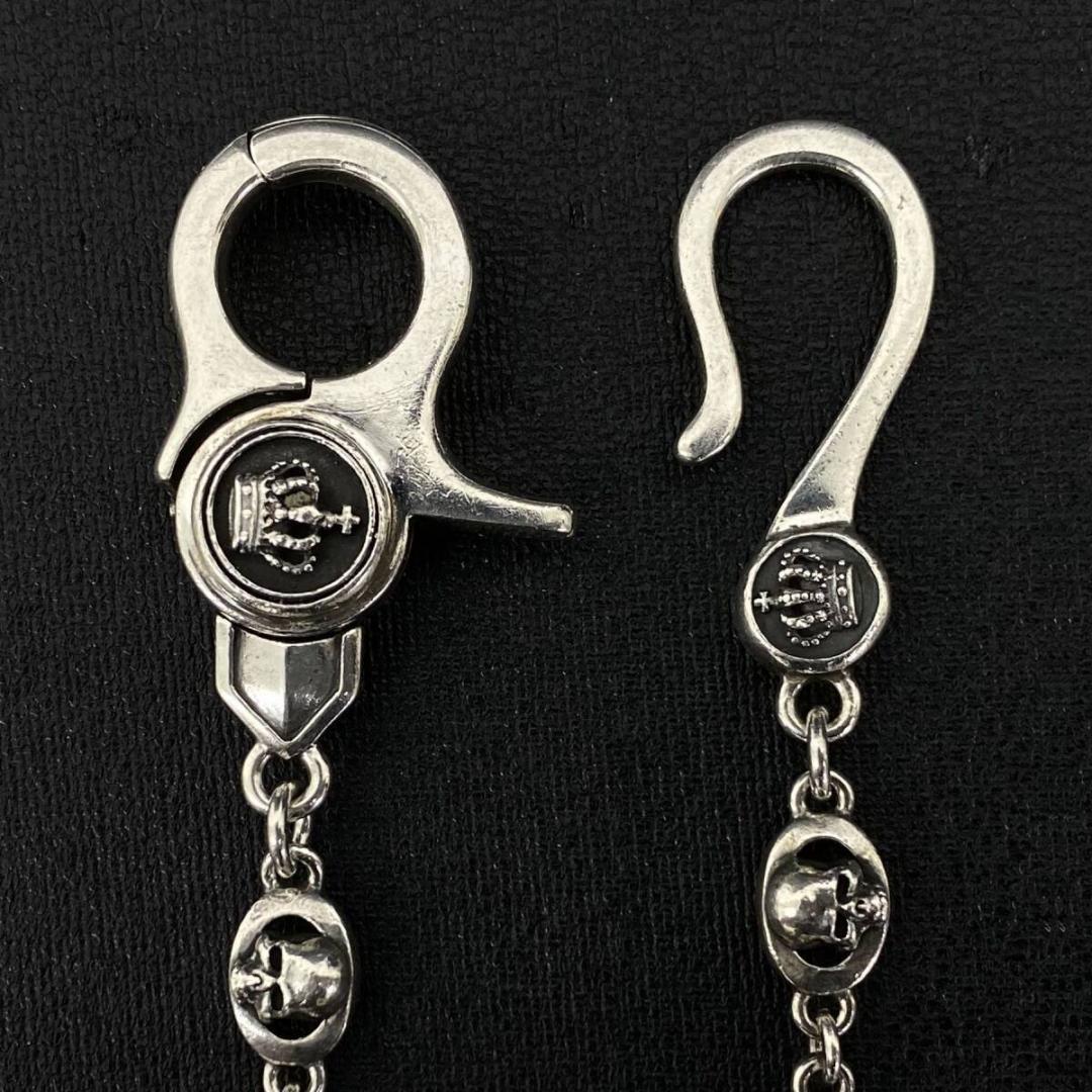 Justin Davis TOYWATCH シルバー スカル ウォレットチェーン