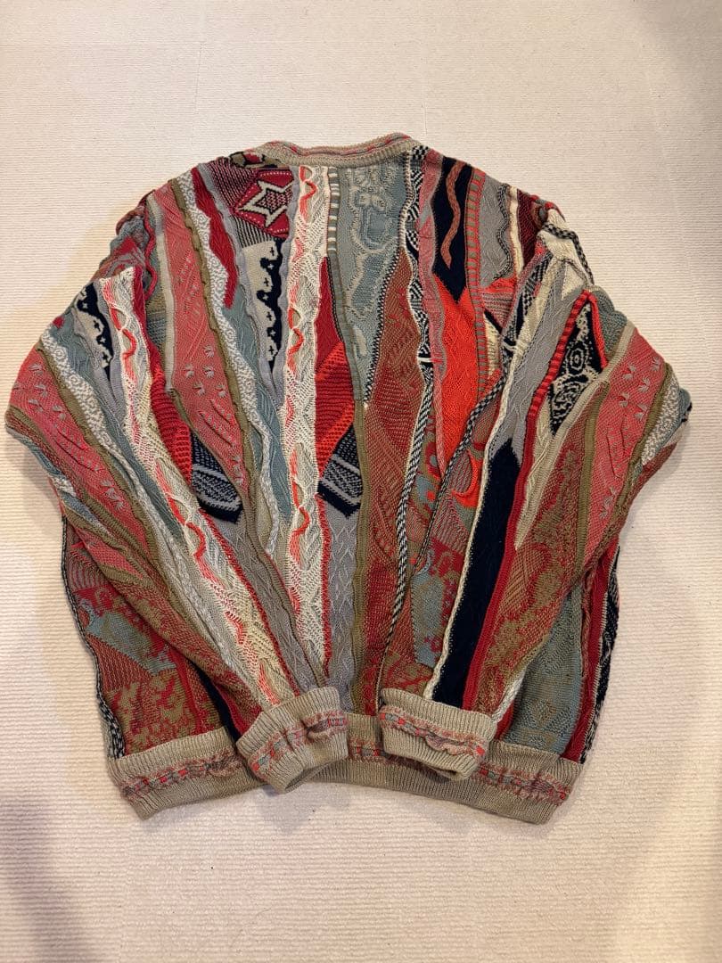 【希少XL】カルロアルベルト 3Dニット オーストラリア製 クージー風 総柄