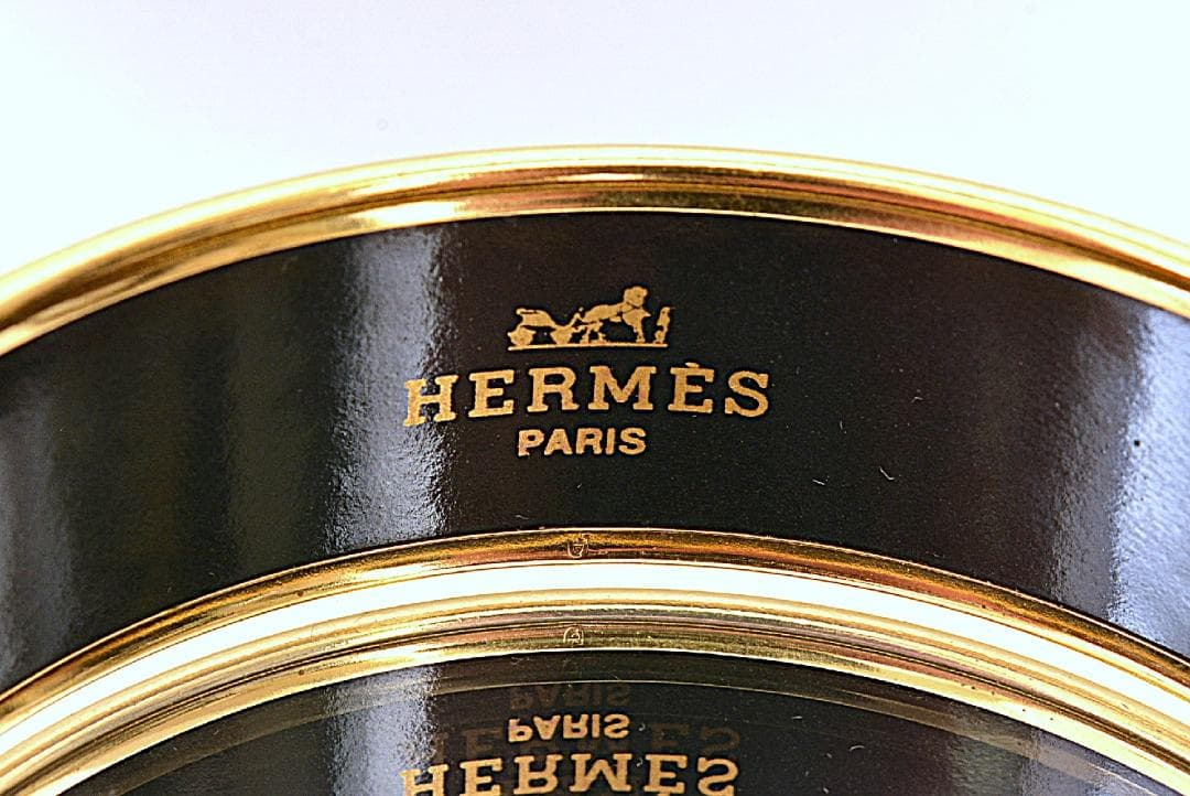 ☆美品☆HERMES エルメス　エマイユGM　バングル / 馬＆ロープ柄