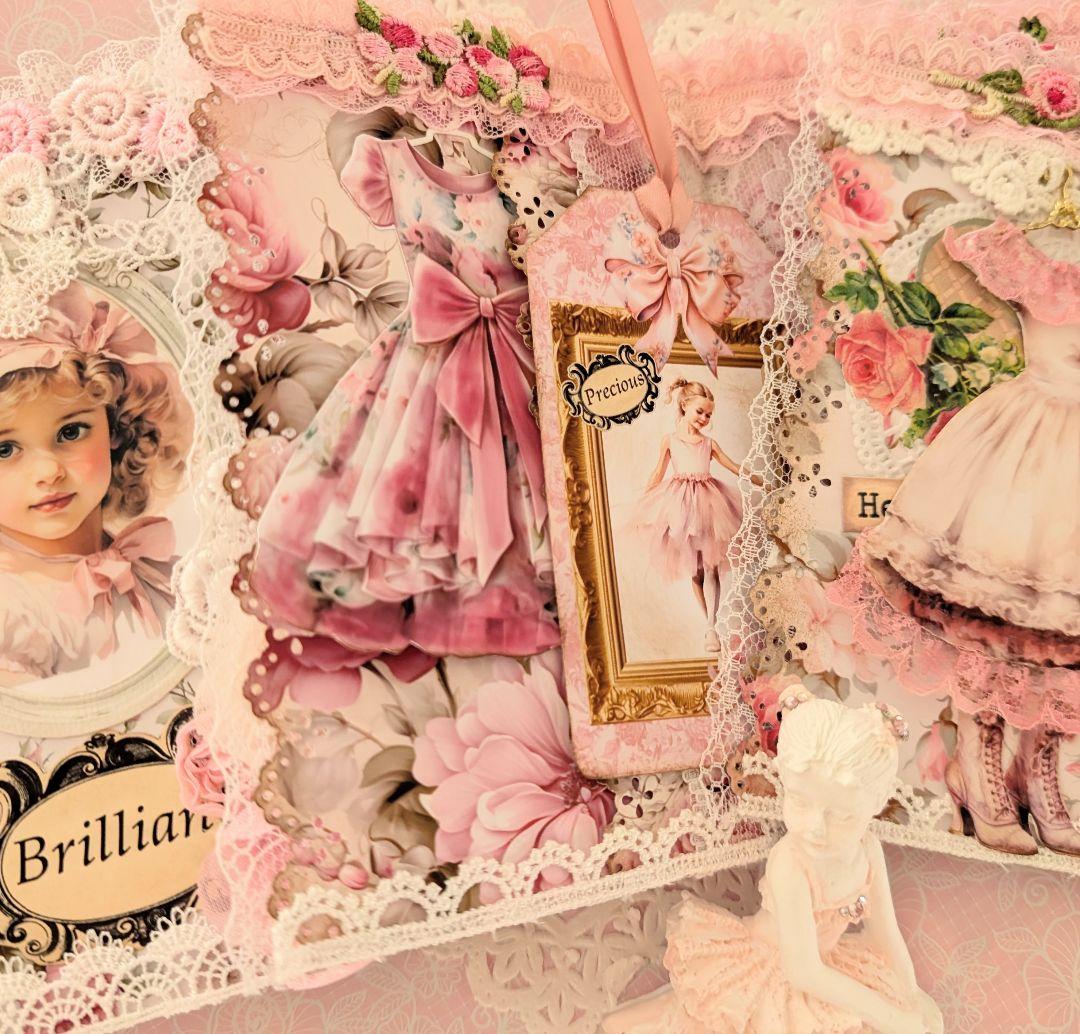 薔薇とレースのロマンチックスィートジャンクジャーナル*Brilliant*