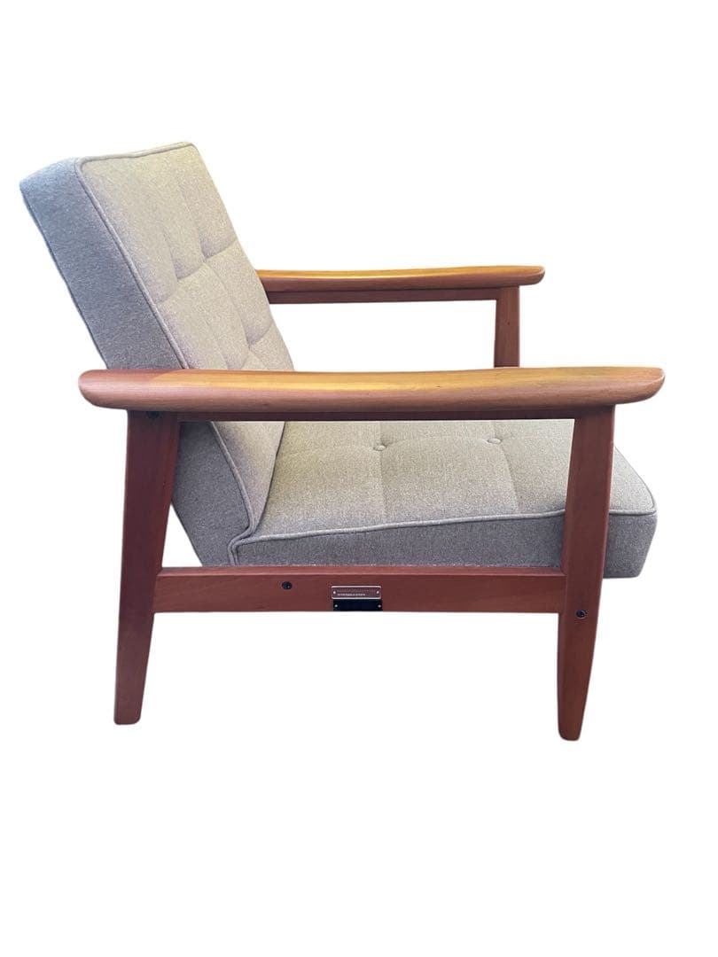 カリモク カリモク家具 ミッドセンチュリー 1人掛けソファ グレー