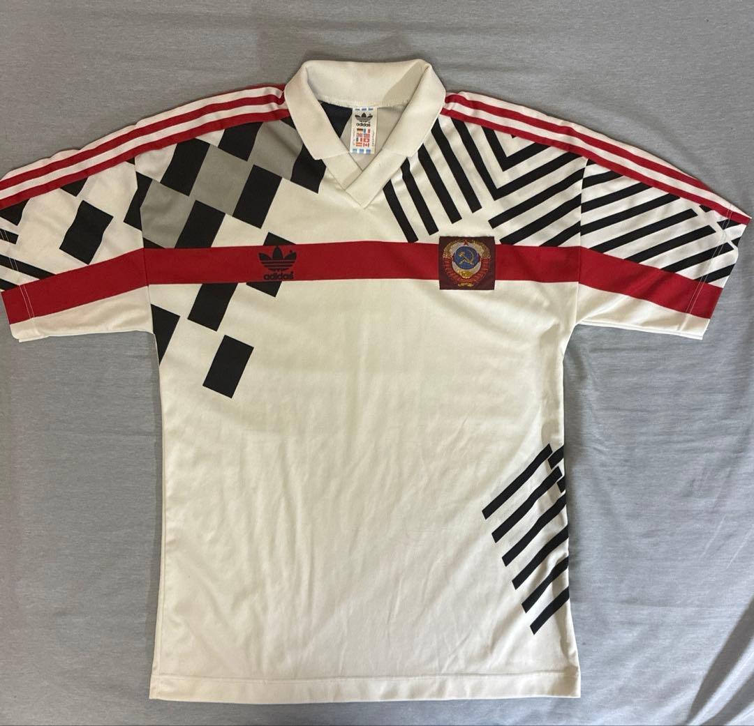 正規品 90s ロシア ソビエト連邦代表 アウェイ adidas ドイツ製 W杯