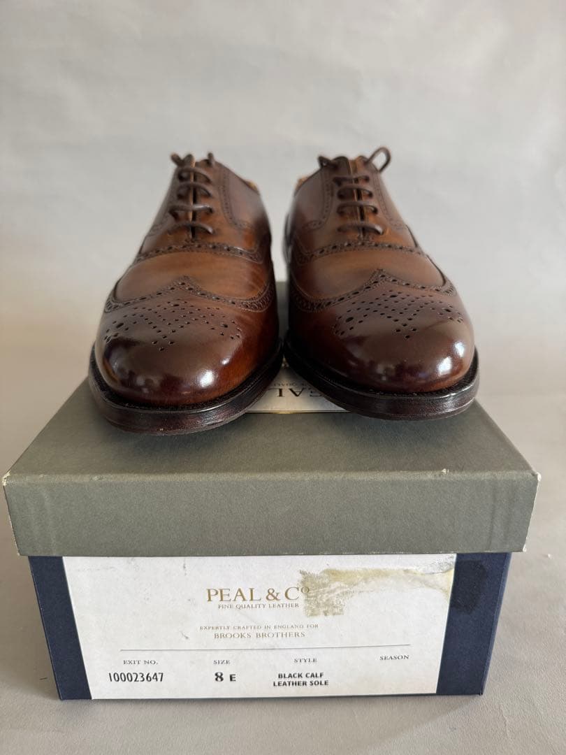 BROOKS BROTHERS　PEAL & CO. ドレスシューズ 8 E