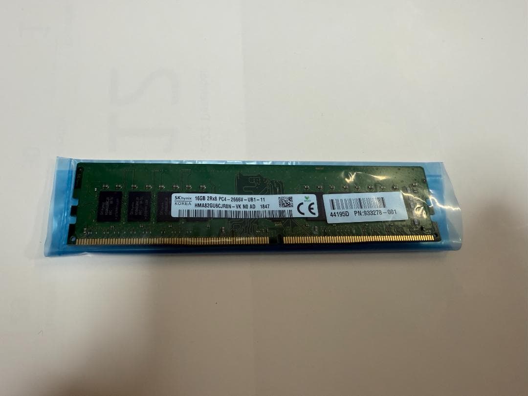 SKハイニックス純正メモリー 16GB DDR4-2666 (デスクトップ用)