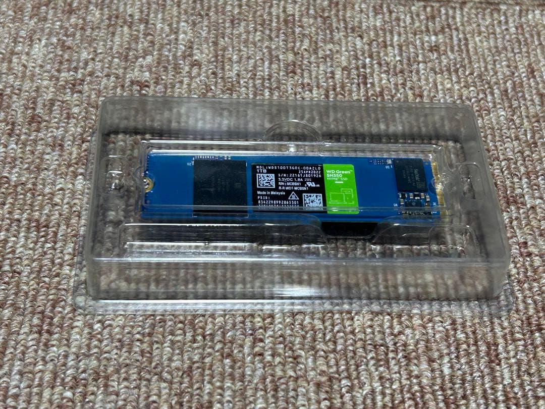 m.2 SSD 1TB WD SN350 NVMe 動作品 高速 ゲーミング