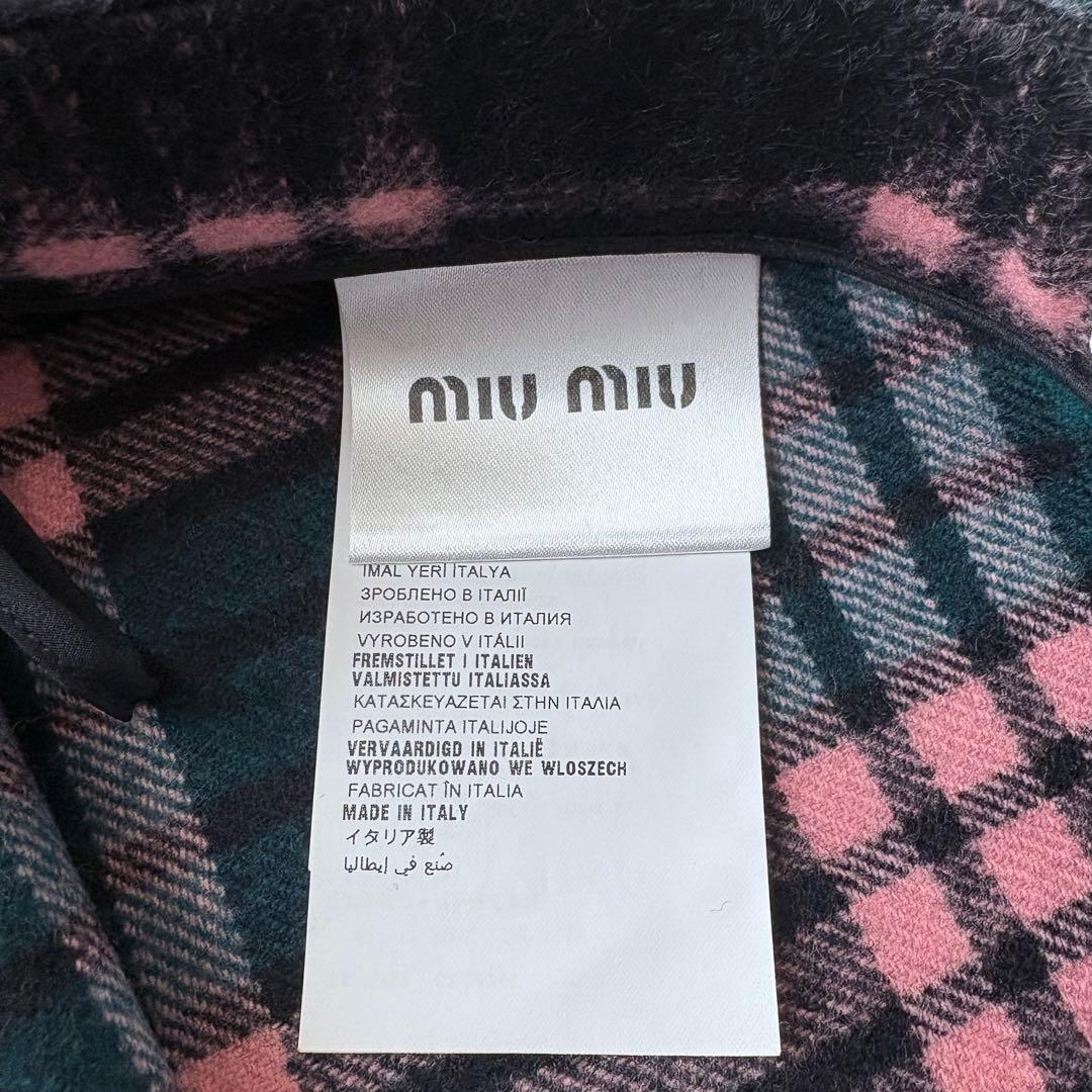 MIU MIU ミュウミュウ スカート 36(S) チェック柄 スカート ウール