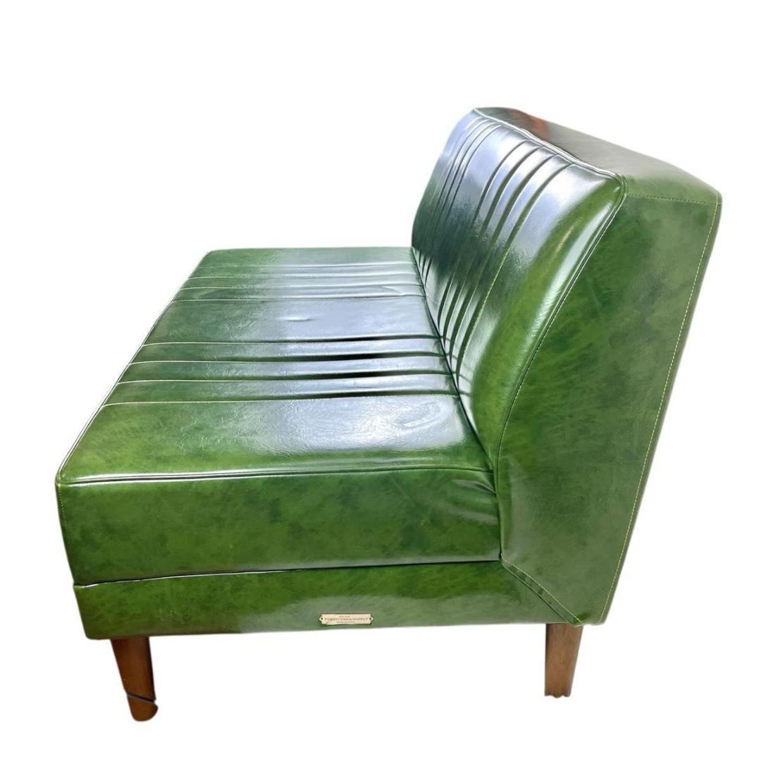 【極美品✨️niko and ...】クラシックダイニング ソファ グリーン