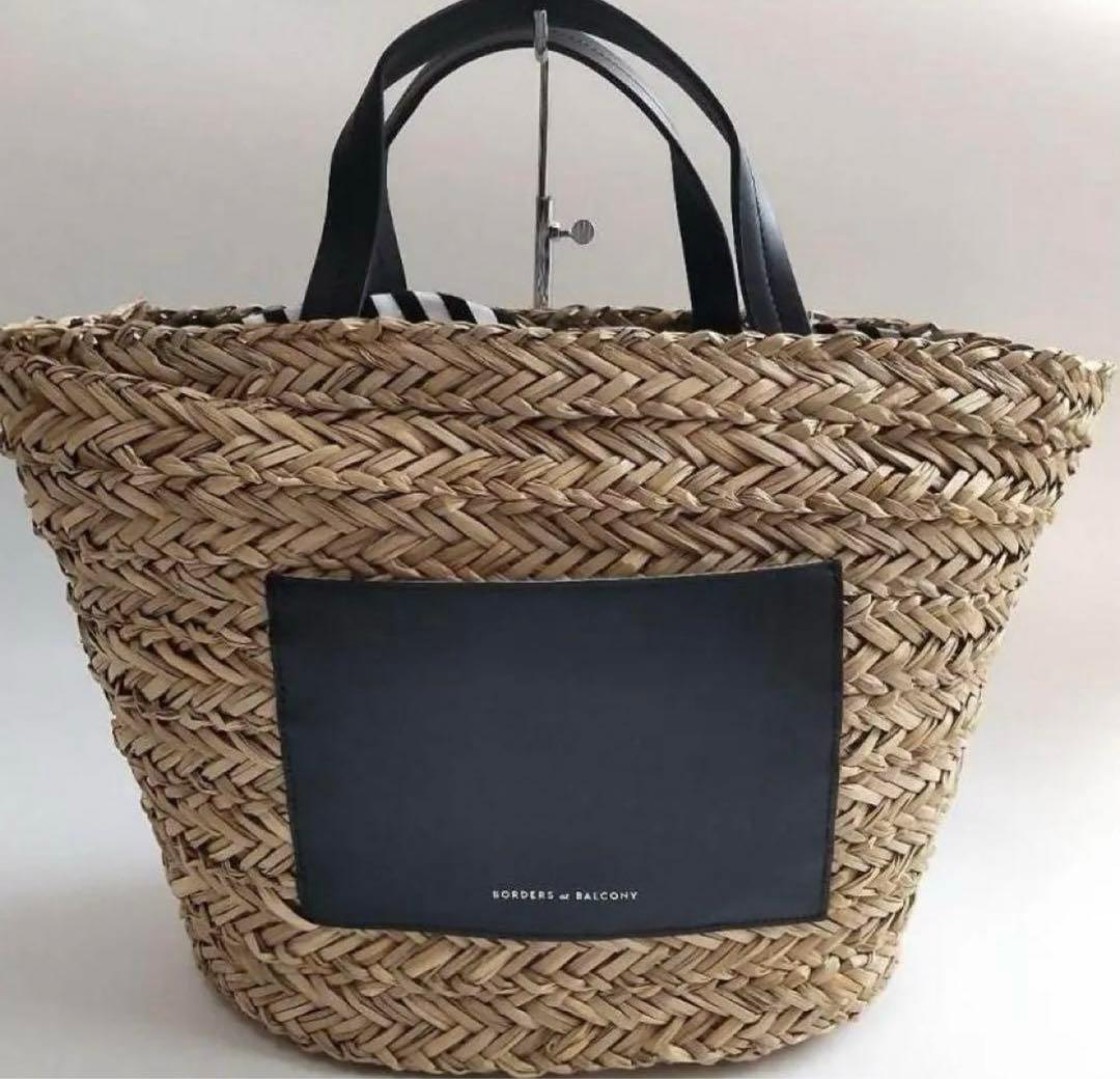【未使用品】ボーダーズアットバルコニー かごトートバッグ