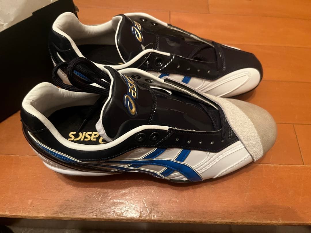 asics スパイクシューズ ネイビー/ホワイト/ブルー