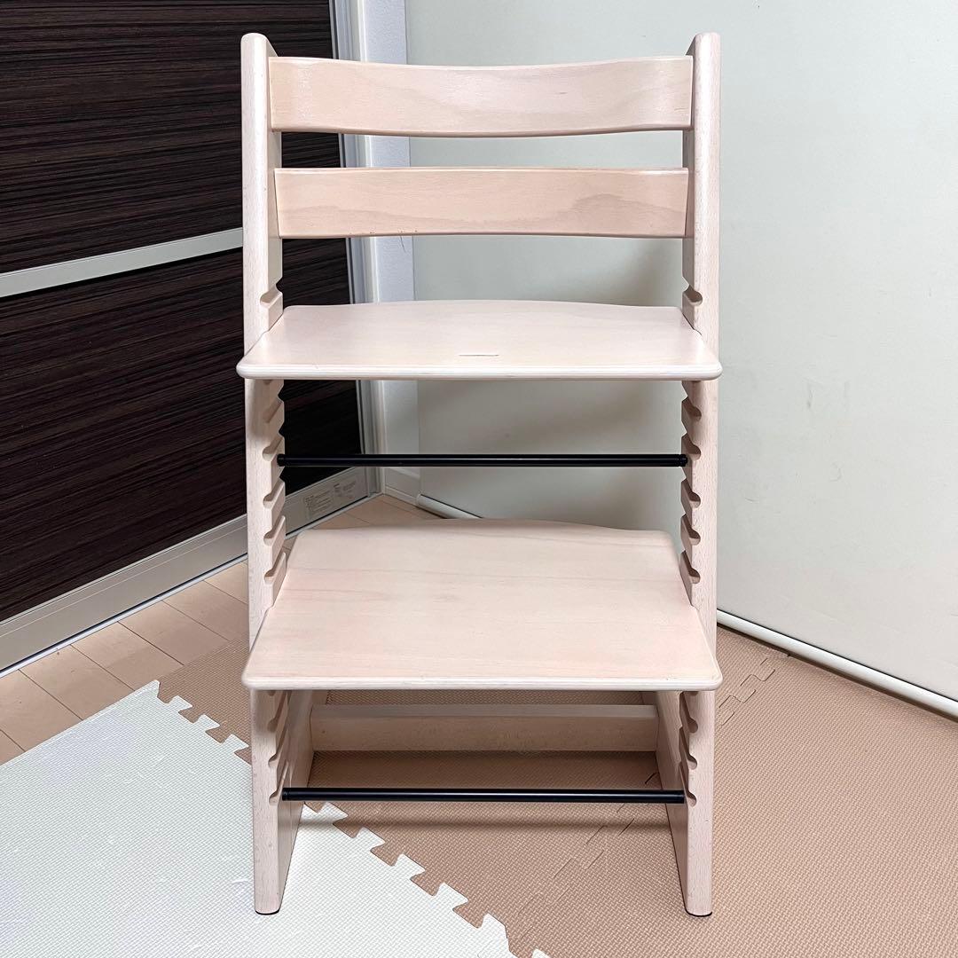 【新型】シリアル5　ストッケ トリップトラップホワイトウォッシュ