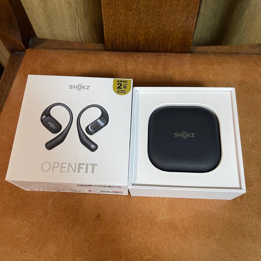 【SHOKZ】極美品 完全ワイヤレスイヤホン OpenFit ブラック