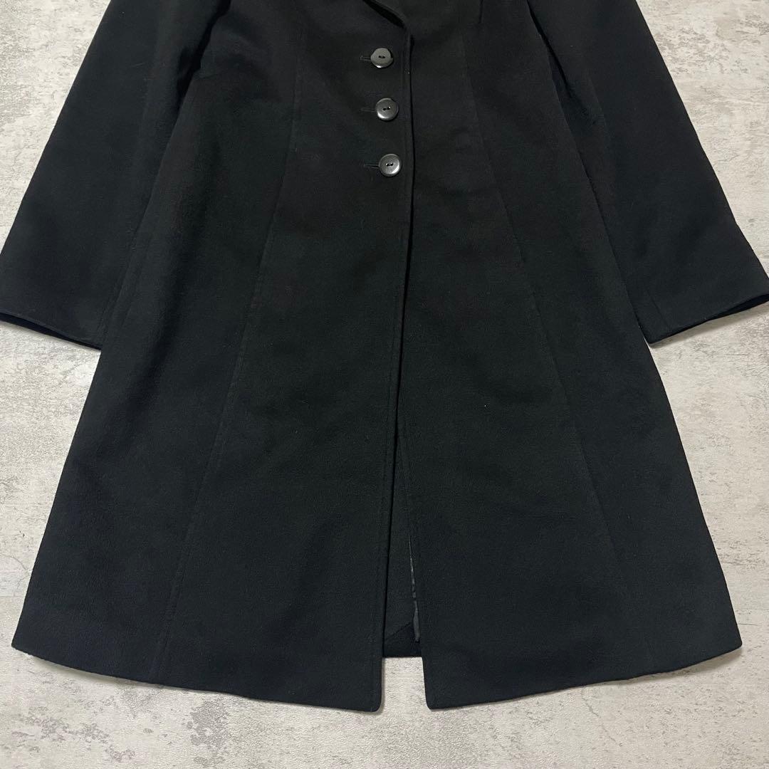 美品 EMPORIO ARMANI アルマーニ ロングコート M 黒 レディース