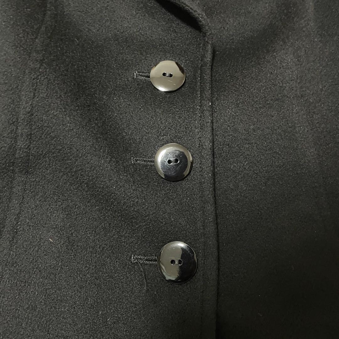 美品 EMPORIO ARMANI アルマーニ ロングコート M 黒 レディース