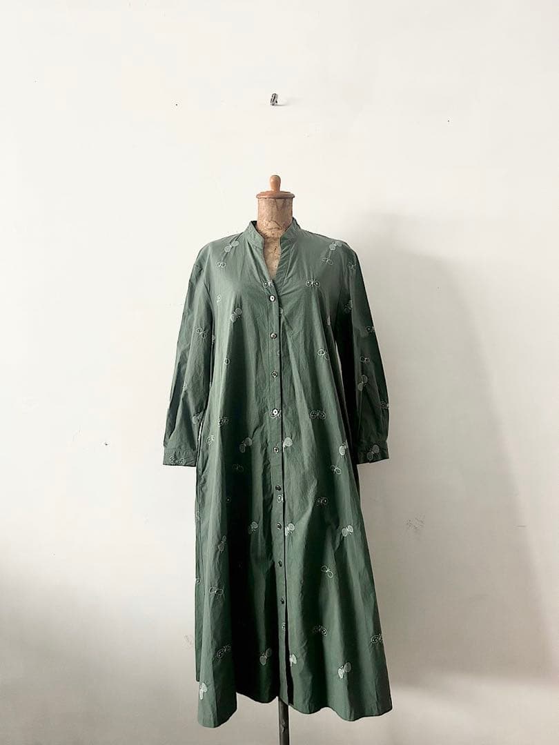 【美品】mina perhonen　laundry　choucho　ワンピース