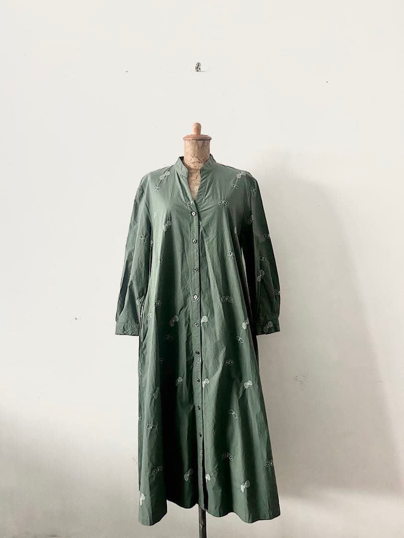 【美品】mina perhonen　laundry　choucho　ワンピース