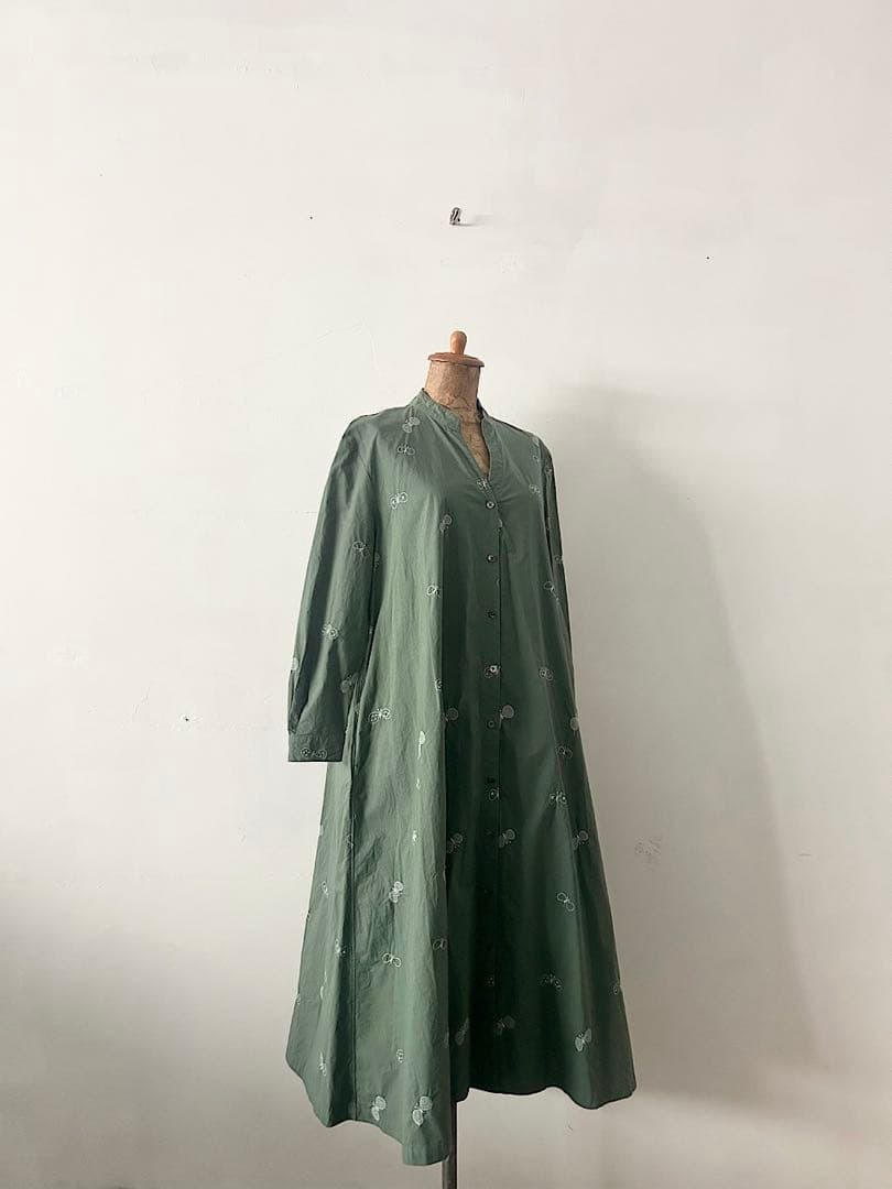 【美品】mina perhonen　laundry　choucho　ワンピース