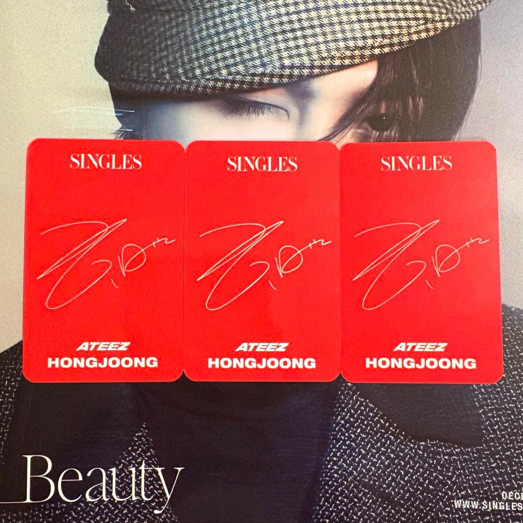 ateez アチズ ホンジュン singles 日本限定 特典 トレカ3枚付