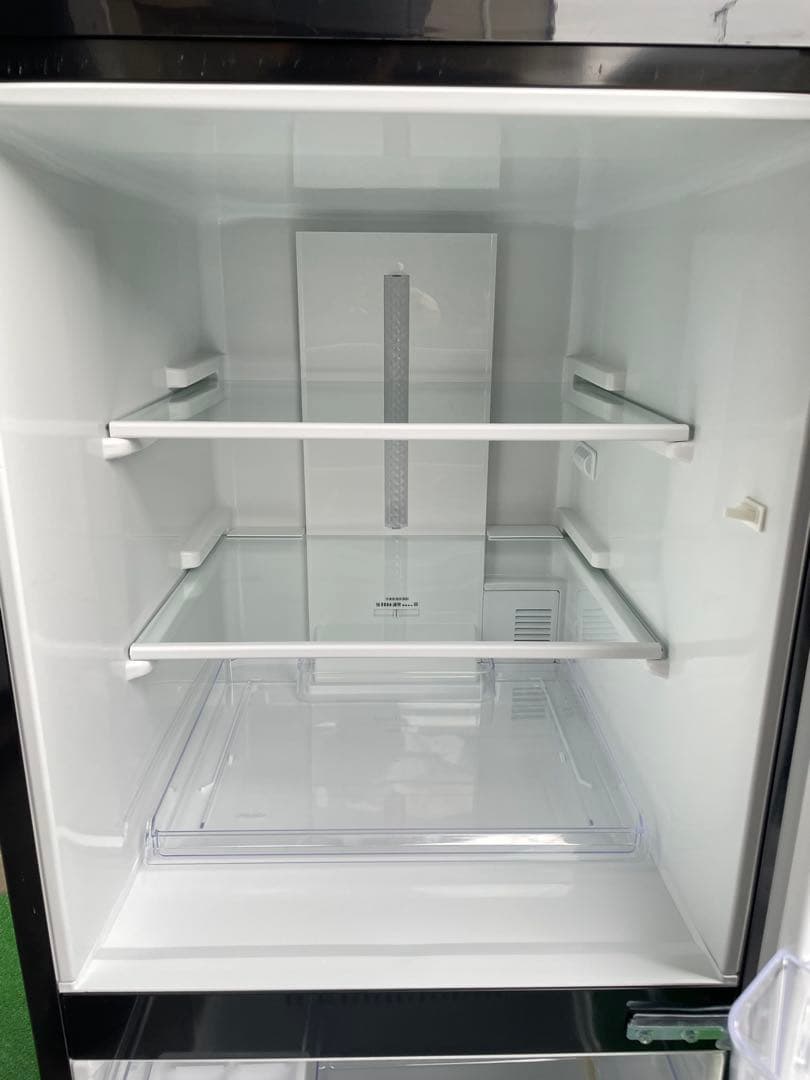 736美品✨ エディオン レトロインバーターおしゃれブラック2ドア冷蔵庫 単身