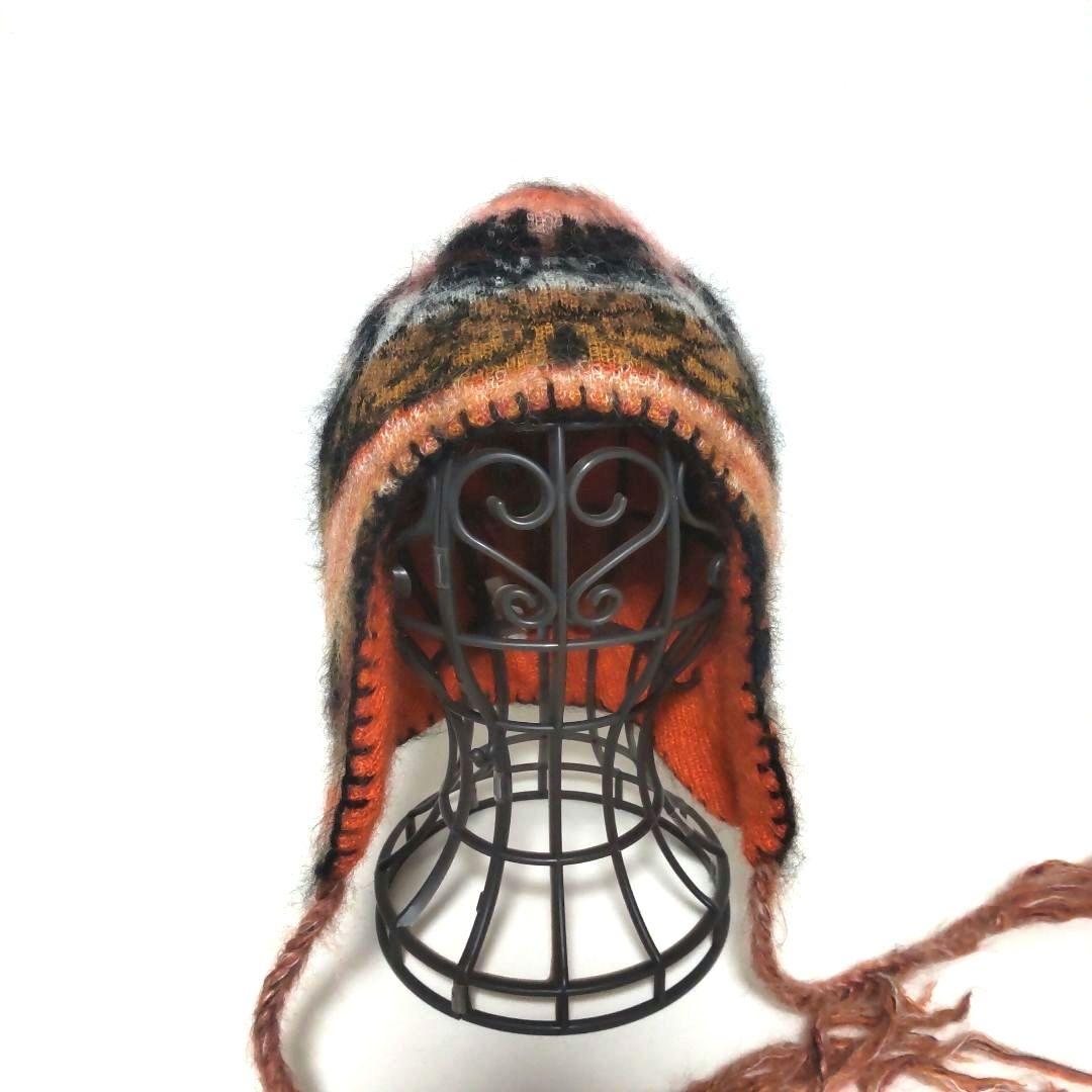 ヴィヴィアンウエストウッド ウール 耳付きニット帽 フリンジ 希少