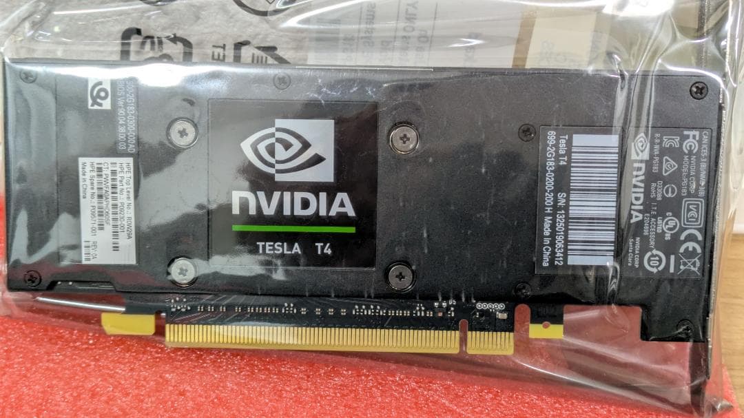 新品】NVIDIA Tesla T4 16GB 生成AIローカルLLM環境に最適