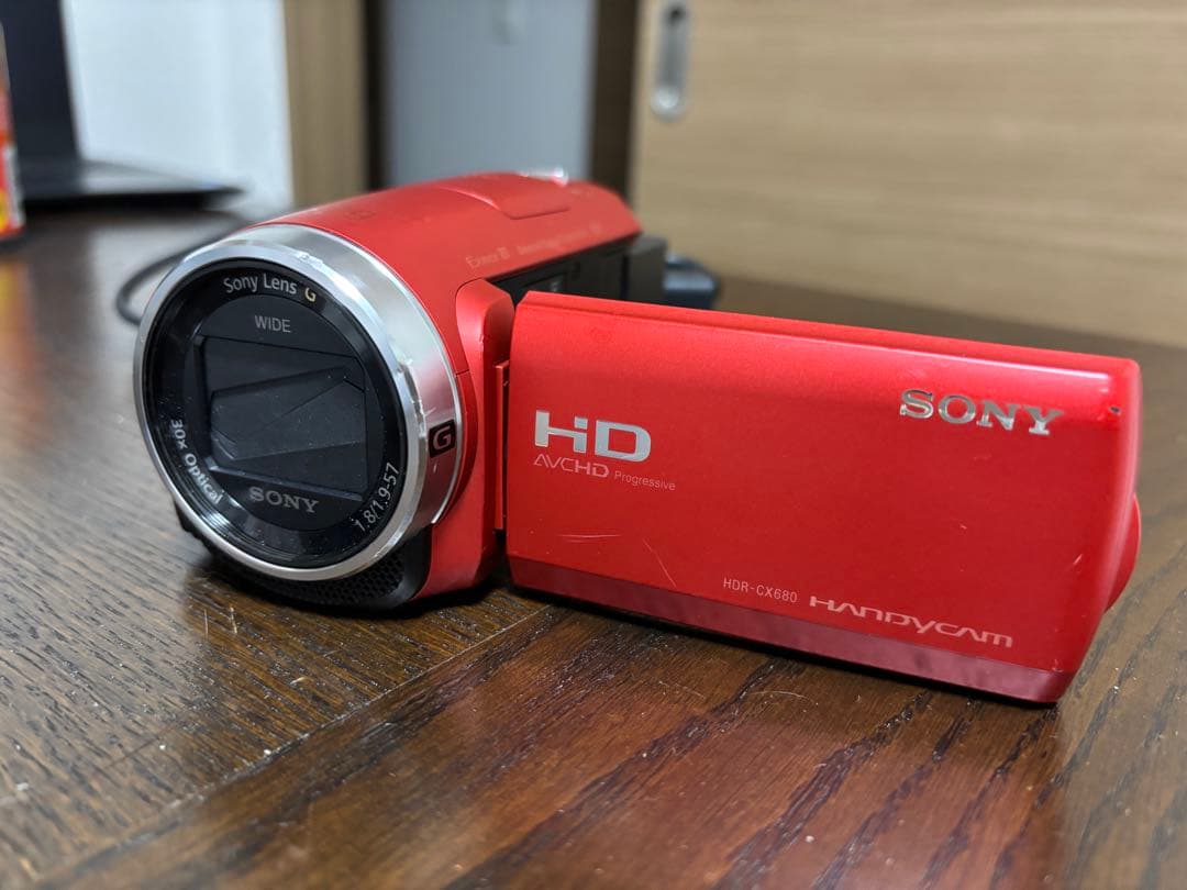 【美品】Sony Handycam HD 赤色 本体