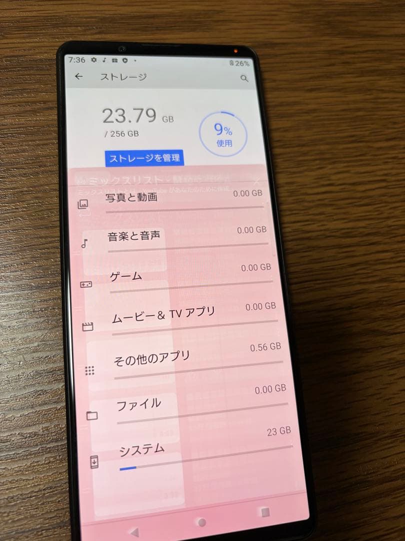 SONY Xperia ブラック 約6.5インチSOG０３