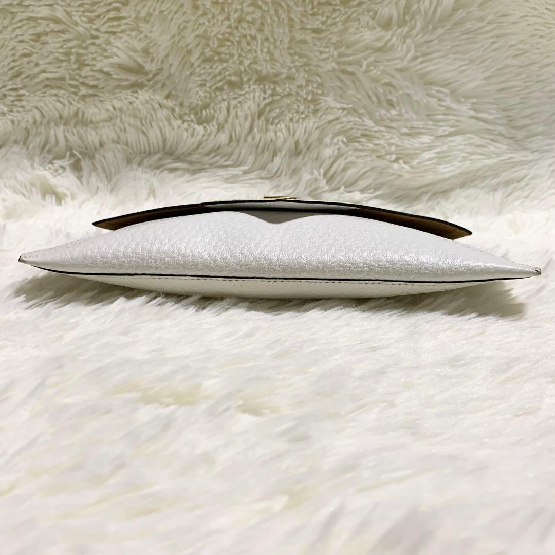 【極希少】デルヴォー セカンドバッグ レザー アイボリー