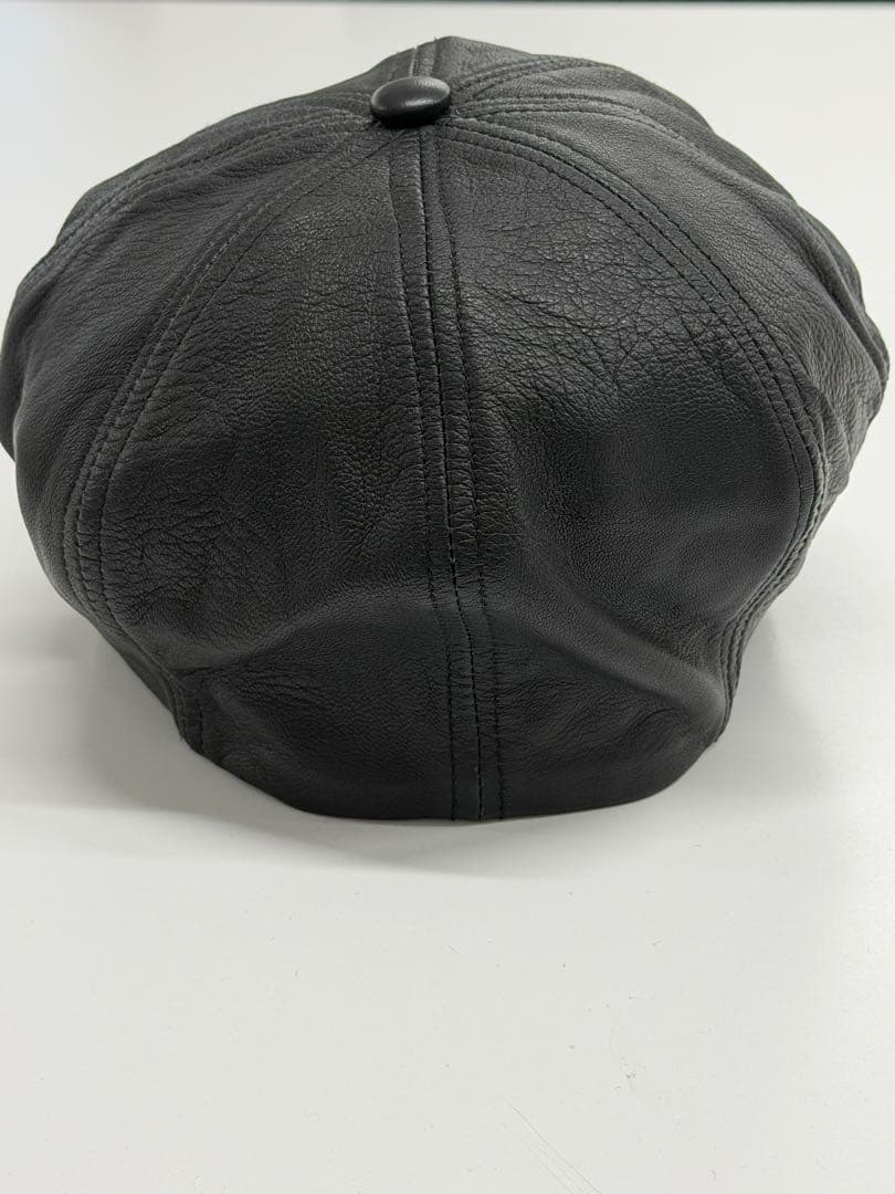 USA製のNEW YORK HATレザー（羊皮）:(レザーキャスケット)