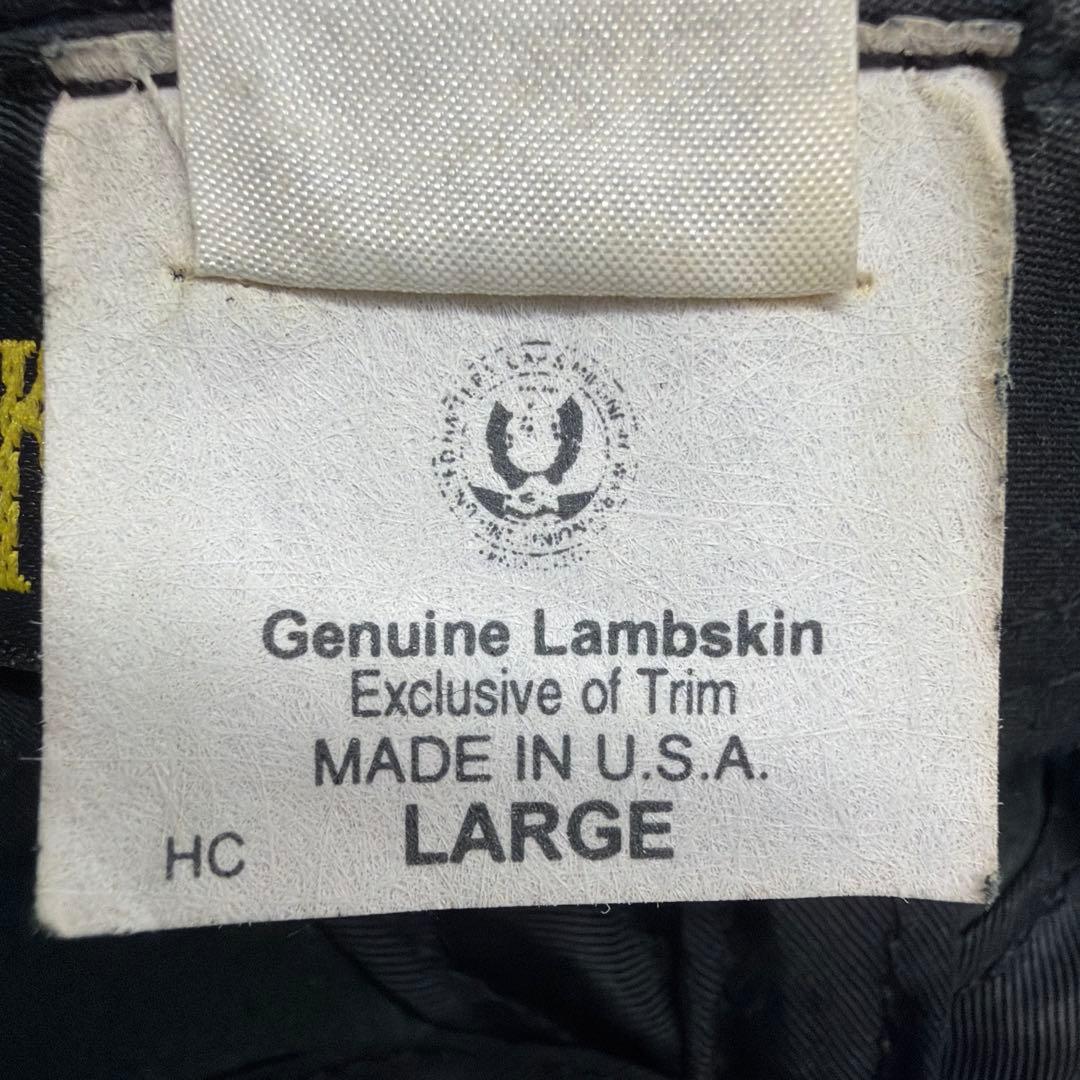 USA製のNEW YORK HATレザー（羊皮）:(レザーキャスケット)