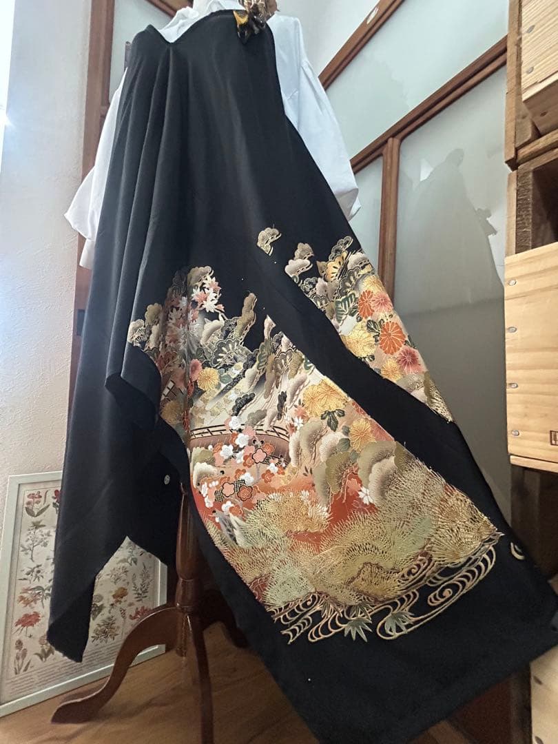 着物リメイクワンピース　No.532