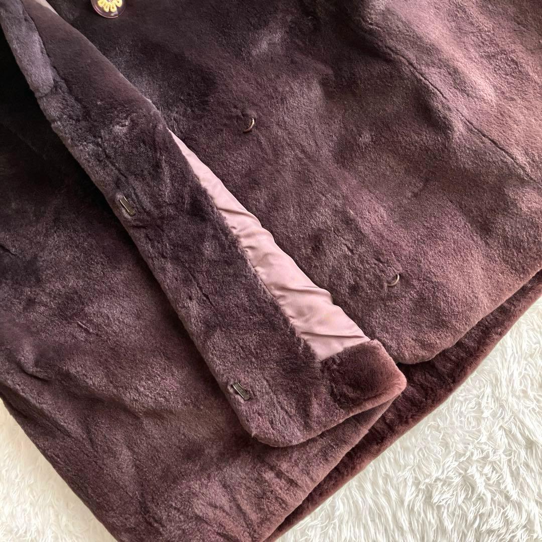 SAGA MINK 高級ミンクファーロングコート　ライトパープル