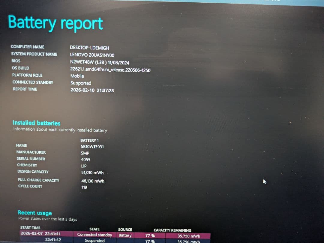 Thinkpad X1 Carbon Gen8 US配列