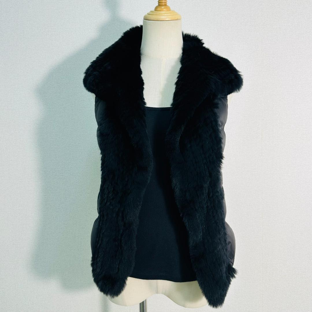 【極美品】ソークロース レザージャケット ファー付ダウンベストセット S 黒