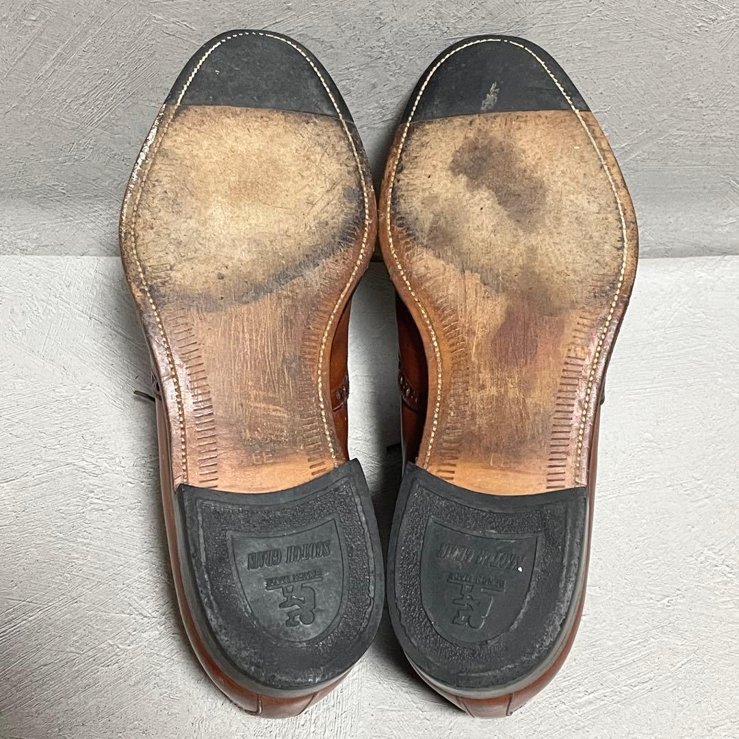 【まっぴー】スコッチグレイン 匠 ウィングチップ ビジネスシューズ 本革