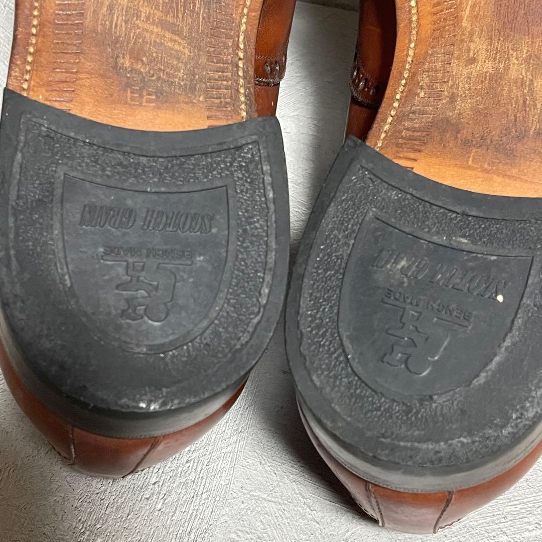 【まっぴー】スコッチグレイン 匠 ウィングチップ ビジネスシューズ 本革