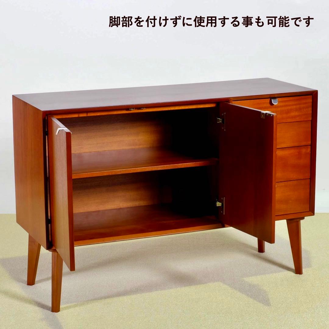 G 新品 北欧 リビングボード キャビネット リビング収納 本棚 飾り棚 天然木