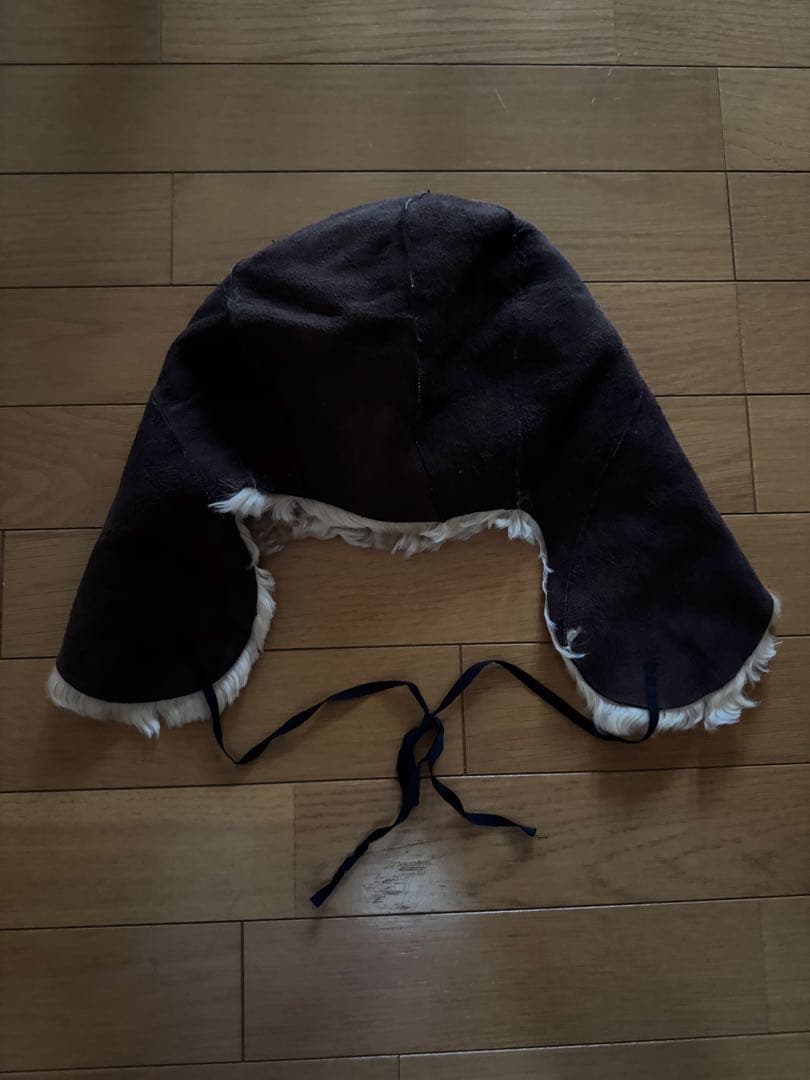 d*7様 アンダーカバー ダークブラウン ファー 耳あて付き帽子