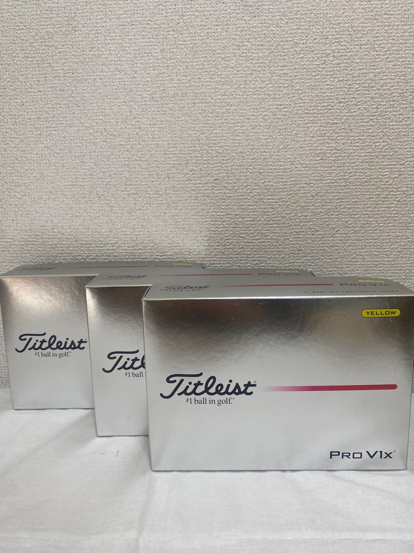 2025 (タイトリスト)PROV1x プロV1xイエロー(１ダース12球入3箱