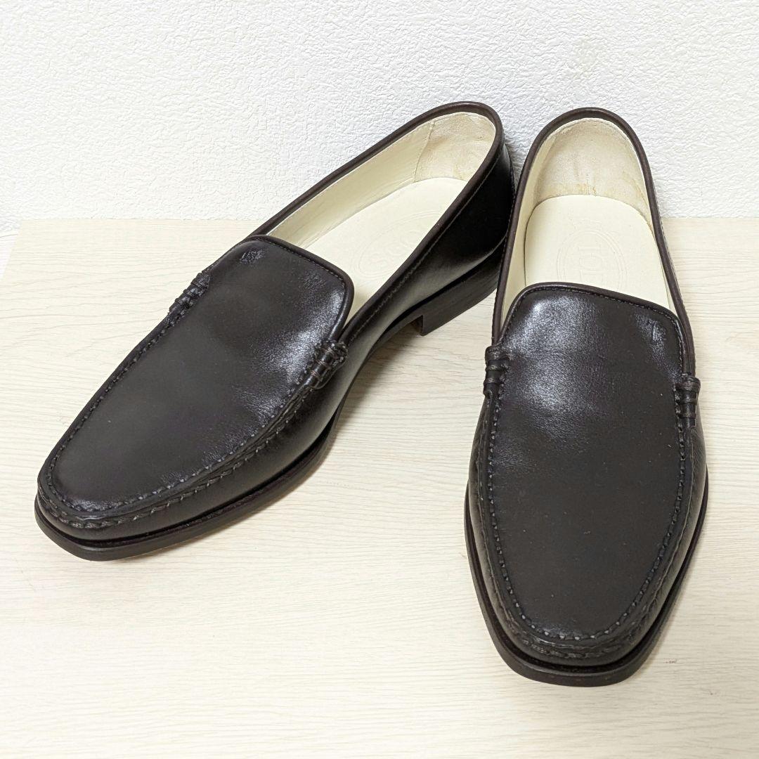 未使用級☆TOD‘S トッズ ローファー 本革 ダークブラウン 37