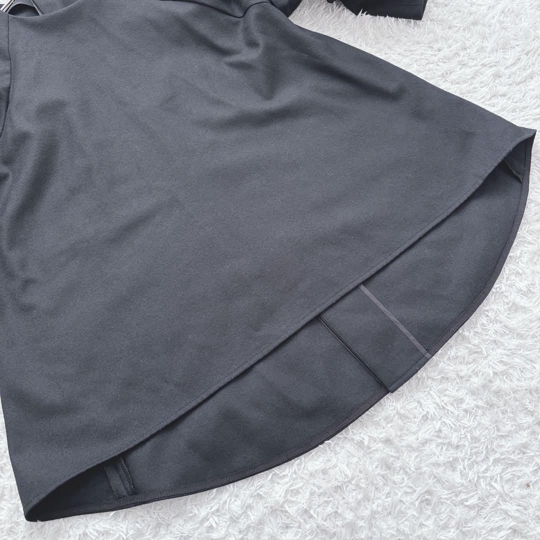 ADORE スーパー100 ストレッチサキソニーラグランフレアーブラウス