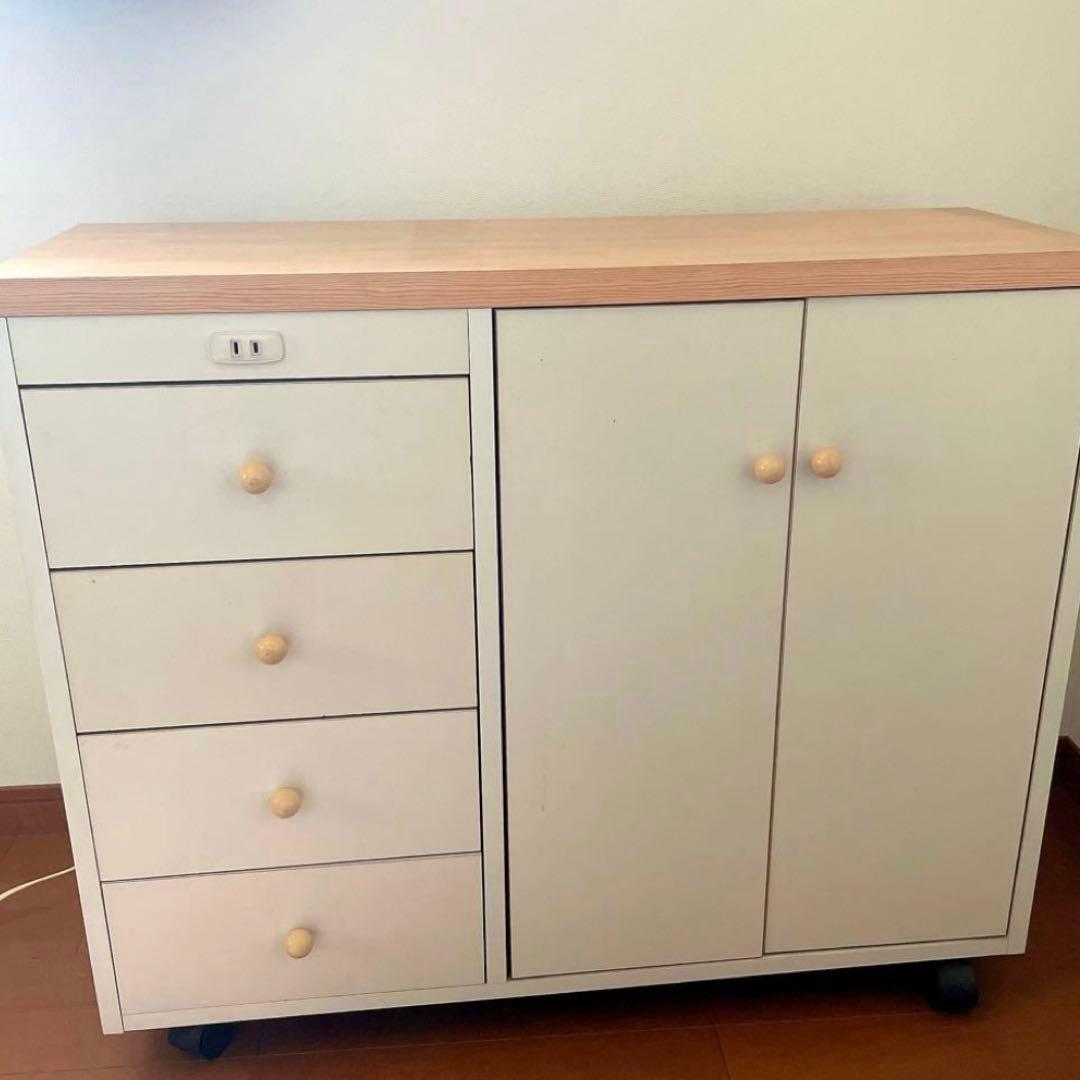 キッチンカウンター　80センチ　キッチンキャビネット　棚