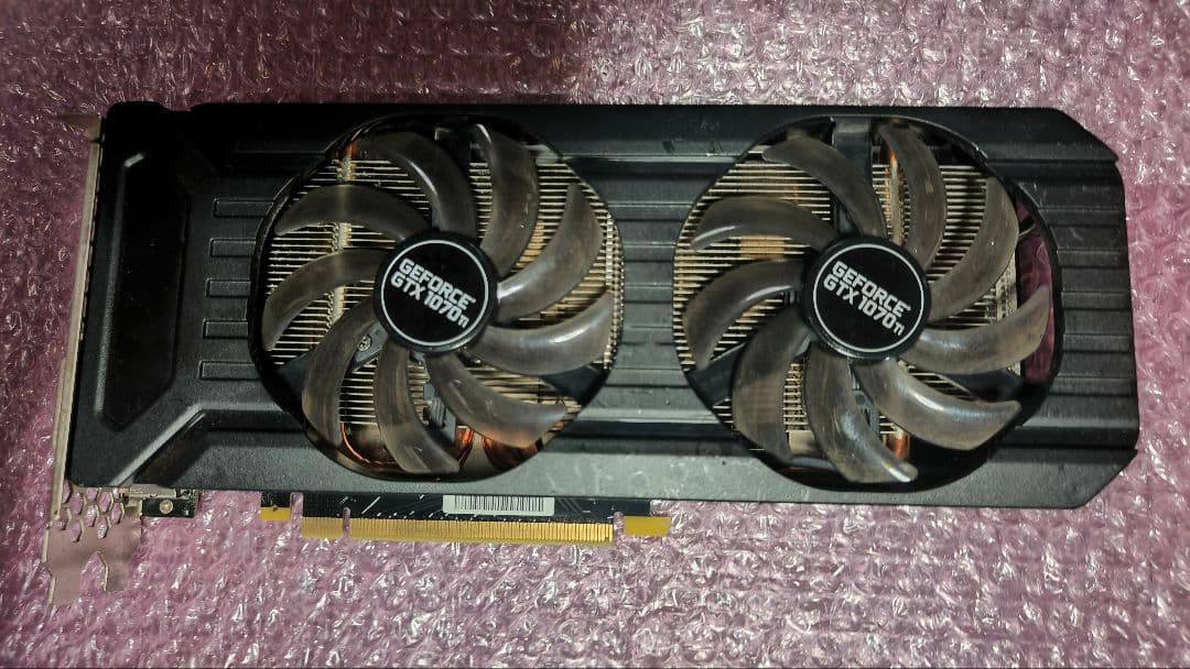 PALIT GTX 1070ti DUAL 8G 動作確認済み